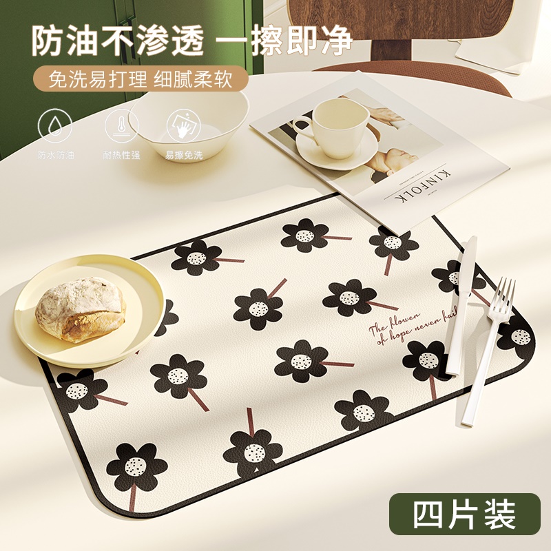 餐垫小尺寸软垫餐桌隔热防水防烫家用耐高温创意桌垫碗垫餐具垫子