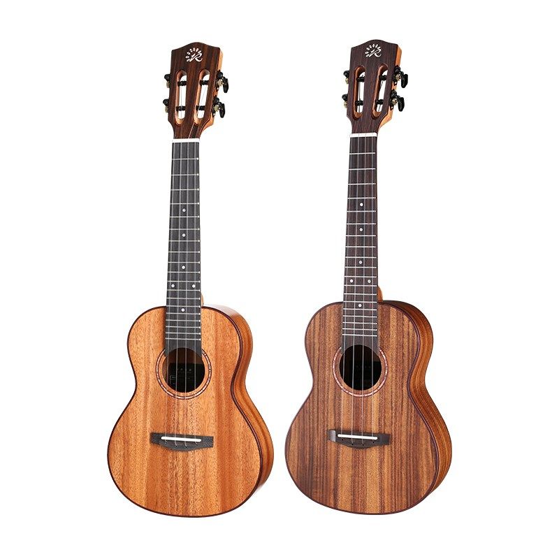 趣弹瑞声哑光A100/200全单尤克里里桃花芯木相思木23寸26寸男女生