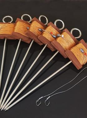 甲鱼钩 鳖钩 成品歪嘴甲鱼钩线组 渔具用品黄鳝插钩歪头钩鱼钩