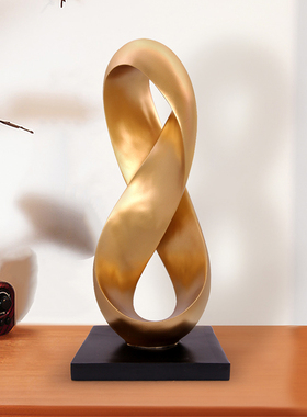 现代艺术摆件八方来财家居客厅酒柜电视柜办N公室轻奢高档装饰金