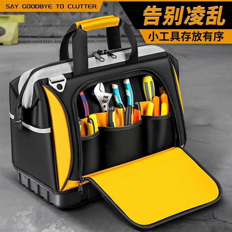 手提工具包多功能维修帆布大加厚C工具袋男耐磨安装便携小电工大