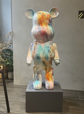 网红卡通创意暴力熊存钱罐现代客厅装饰品简约家居元气熊落地摆件