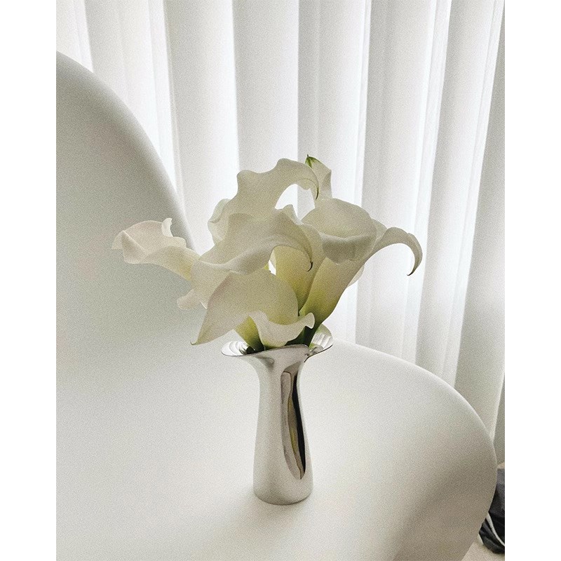 乔治杰生花瓶不锈钢轻奢欧式卧室家居插花餐桌客厅摆件乔迁礼物