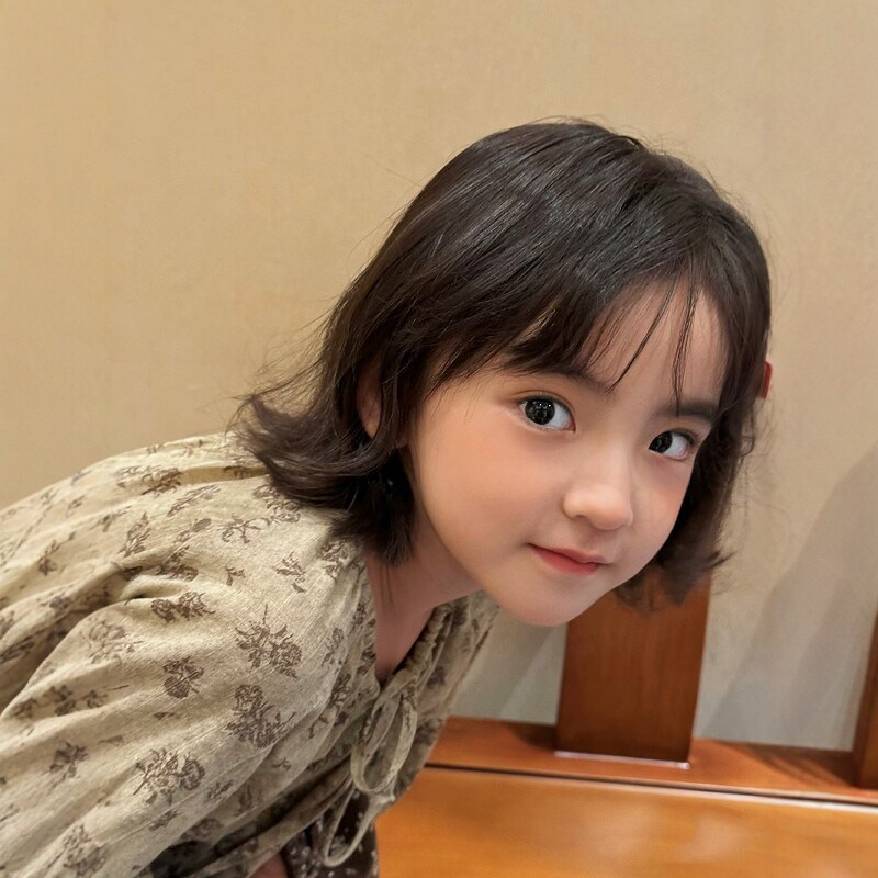 儿童假发假发套自然可爱公主翘翘头BOBO头短发摄影假发套女童