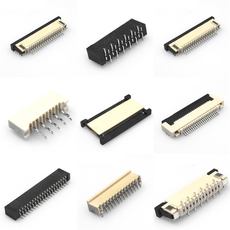 FFC FPC连接器 0.4间距 翻盖下接 H2.5 蝴蝶扣100 120pin fpc座子