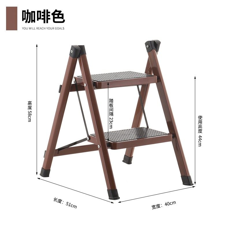 小型迷你舞台简约梯子家用折叠架子非绝缘收缩凳书架高低凳脚踏电