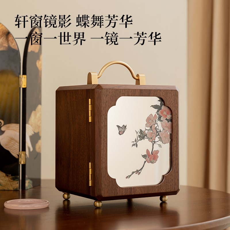 木质首饰盒收纳盒2026年新款中式手饰盒高档精致生日新婚礼物品