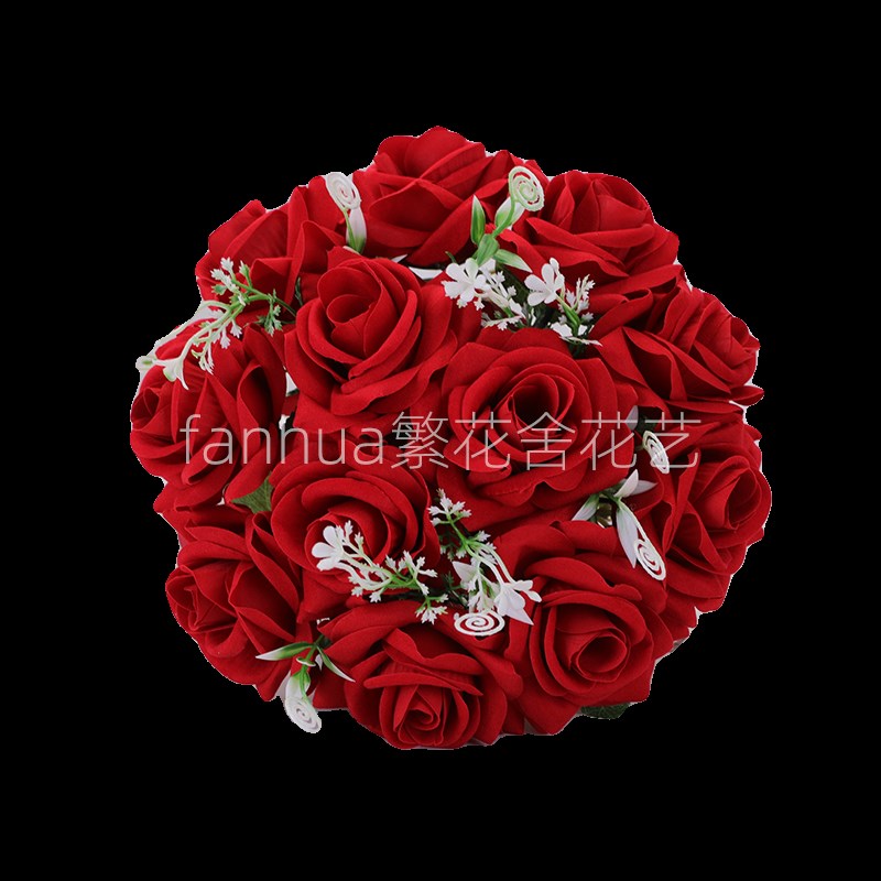 新娘手捧花结婚婚礼花球婚纱照假花拍照道具领证仿真玫瑰花束伴娘