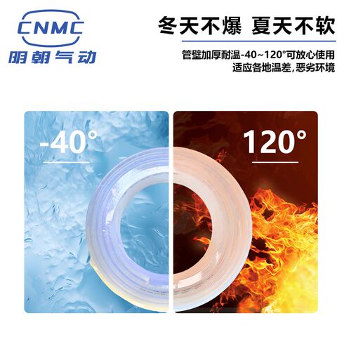 CNACT气管PA尼龙管4*2.5/6*4/8*6/10*8/12*10耐酸碱高压高温耐磨