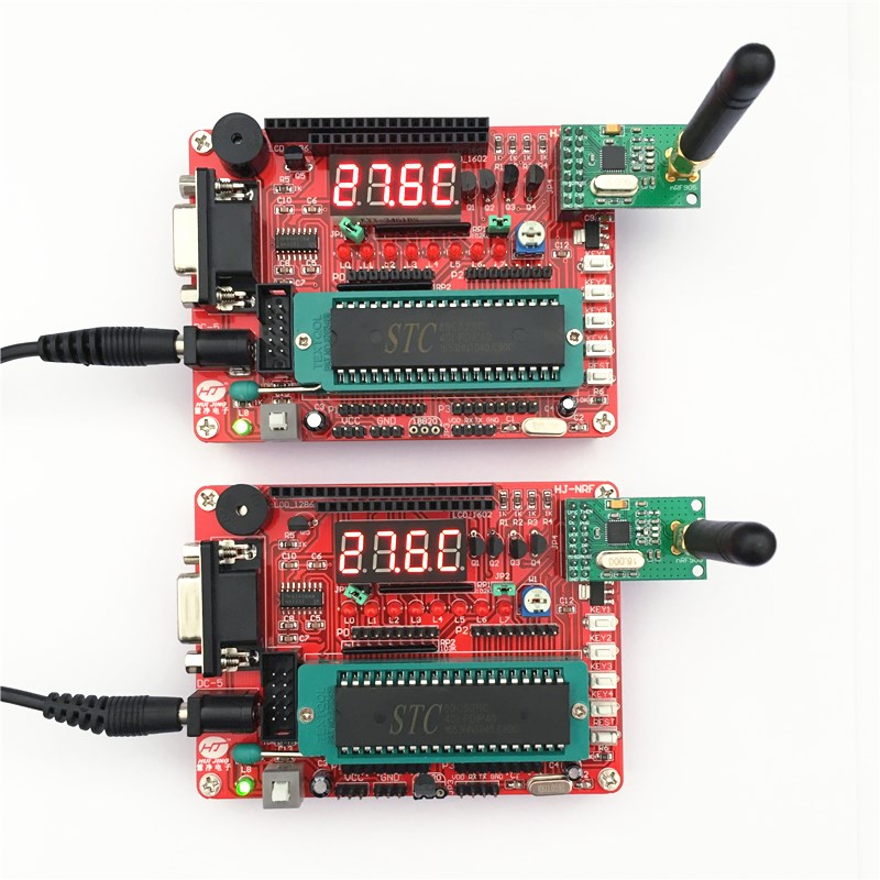 NRF905无线电通信学习板 51单片机实验板 物联组网智能家居开发板
