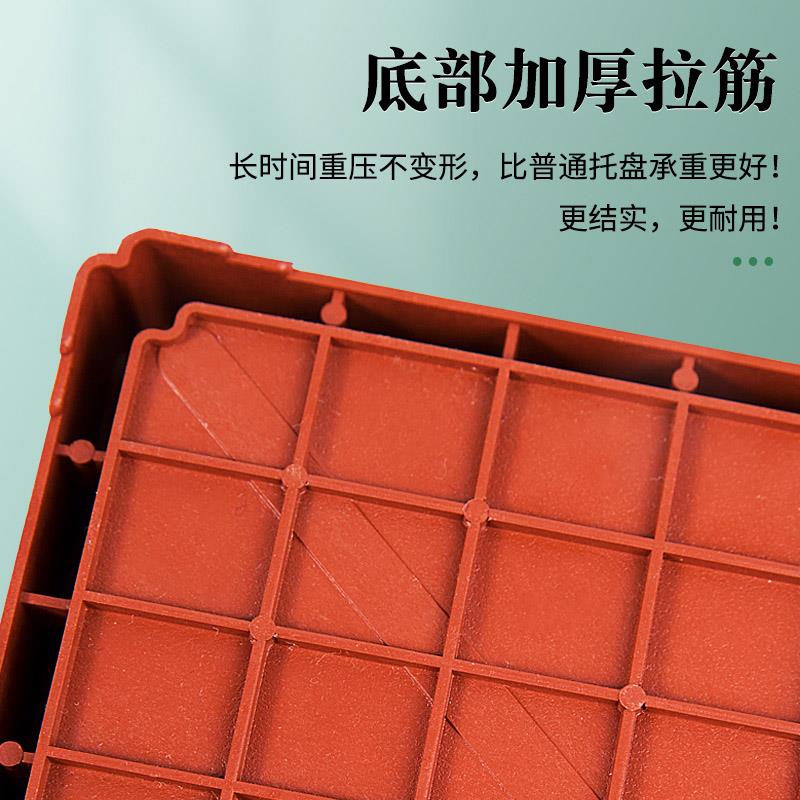 花盆托盘长方形磨砂树脂加厚塑料盆托接水盘花盆底座托盘盆景花盘