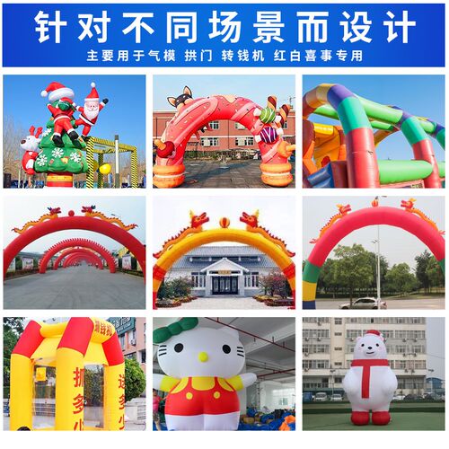 充气拱门风机塑壳气模大功率强力吹风充气城堡彩虹门抽尘气鼓风机