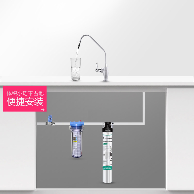 美国爱惠浦净水器家商用MC2厨房咖啡奶茶店餐饮净水机直饮过滤机