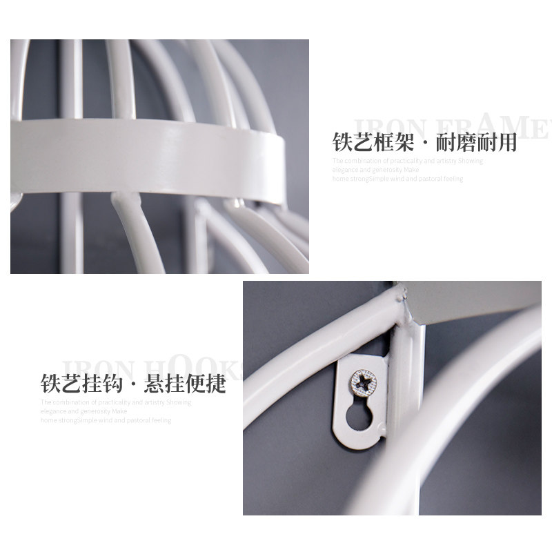 北欧铁艺复古落地鸟笼置物架摆件装饰品创意家居客厅房间大型摆设
