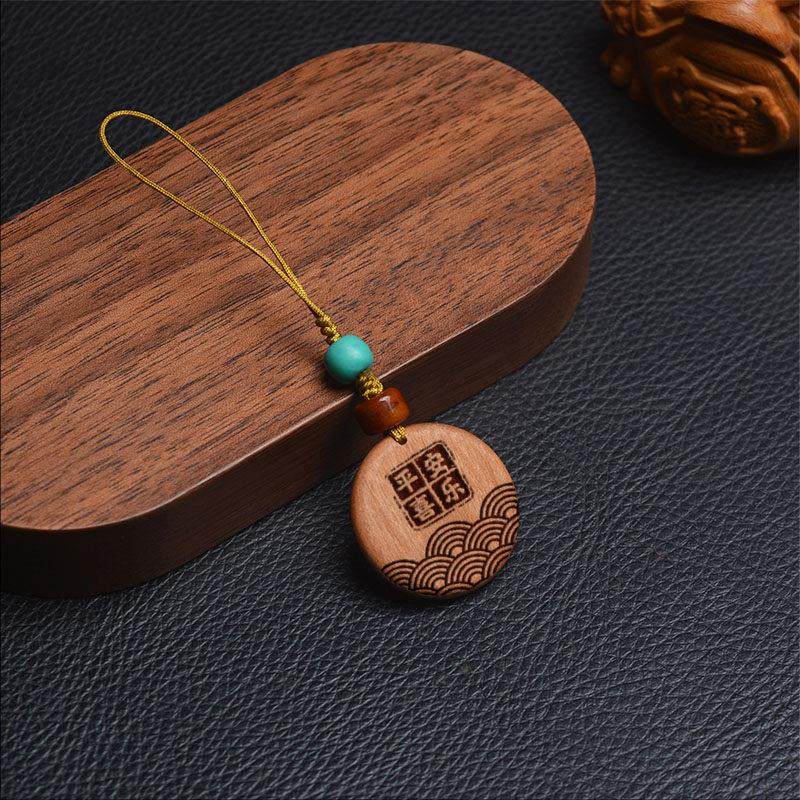 桃木NFC钥匙手机挂件门禁卡 icid二合一复合电梯卡复制cuid空白卡