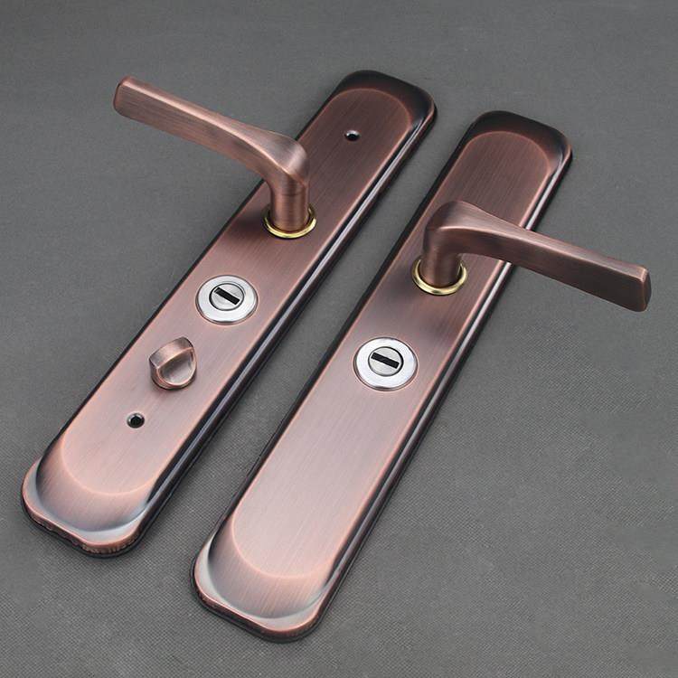 不锈钢防盗门拉手卡门窄面板 入户门锁套装对开门加厚执手615款式,基础建材,机械门锁,淘宝优惠券,粉丝福利购,淘宝优惠卷