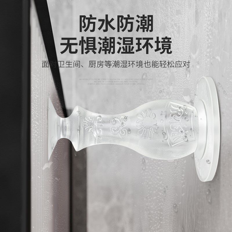 德国门吸软胶免打孔静音防撞地吸门顶卫生间门挡器门碰吸盘式固定