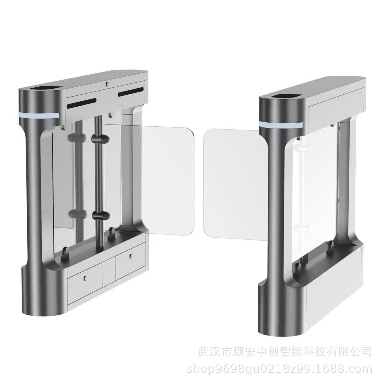 工厂学校大门摆闸小蛮腰摆闸一卡通门禁闸机单通道人行通道闸