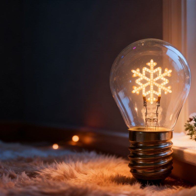 USB充电灯泡冬日雪花氛围感创意艺术灯丝灯节日装饰球泡LED氛围灯,家装灯饰光源,氛围灯,淘宝优惠券,粉丝福利购,淘宝优惠卷