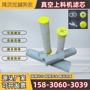 真空上料机除尘滤芯滤筒覆膜布袋褶皱滤芯吸料机无尘投料站过滤器