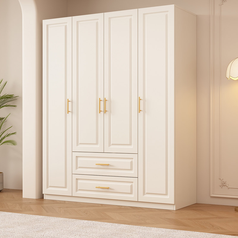实木衣柜家用卧室收纳出租房用2026新款衣柜包安装定制儿童房衣柜