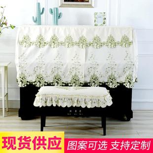 创意刺绣钢琴罩 销售绣花钢琴罩半罩防尘罩 镂空刺绣钢琴巾