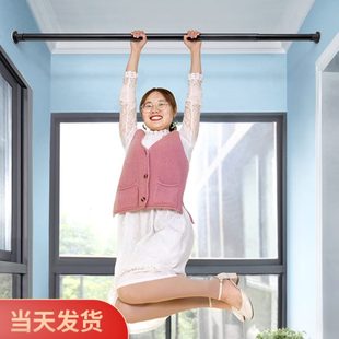 晾衣杆卫生间晾衣架收缩杆窗帘挂杆 免打孔伸缩窗帘杆卧室免钉安装
