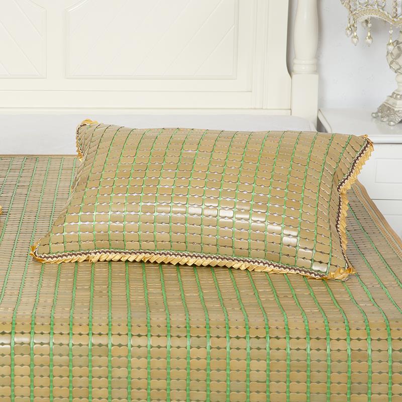 竹席枕头套凉席枕套沙发腰靠背凉爽双人单人儿童枕抱枕套子竹枕套