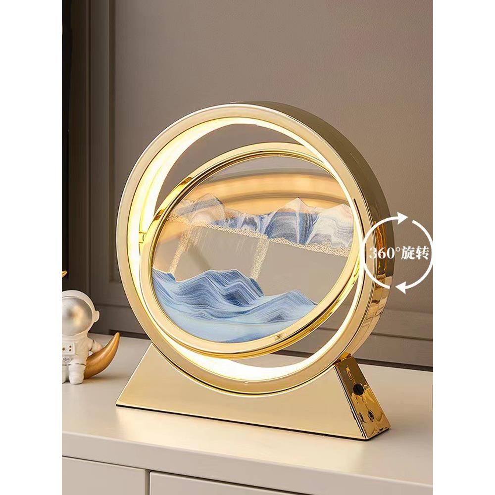 流沙画摆件创意艺术客厅办公室酒柜电视柜家居轻奢装饰品礼物沙漏