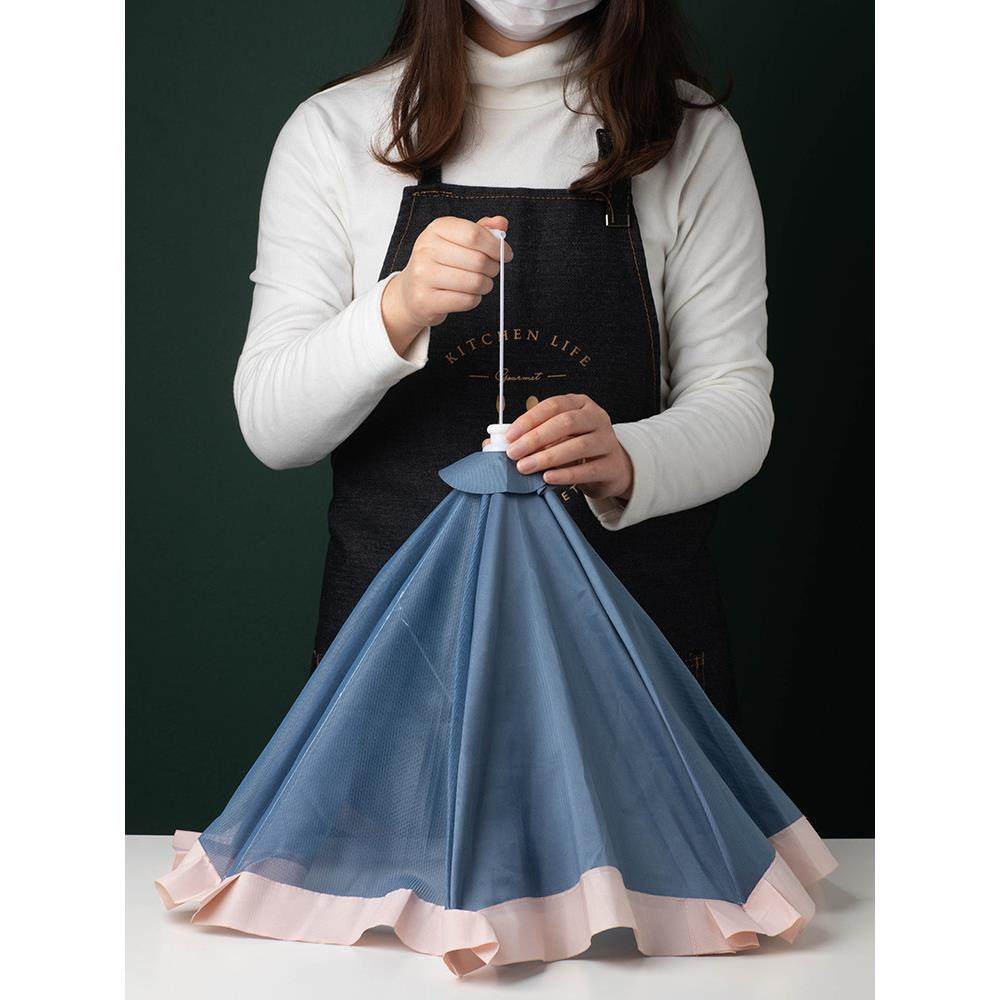 菜罩家用可折叠饭菜防尘罩餐桌剩饭罩子盖菜防网纱遮菜伞大号时尚,收纳整理,餐桌罩,淘宝优惠券,粉丝福利购,淘宝优惠卷