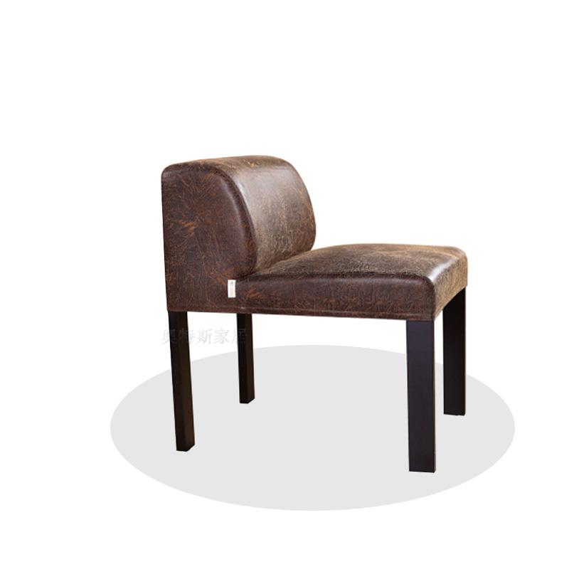 实木阿肥椅火烧石餐桌椅靠椅皮椅软包椅酒店咖啡椅办公卡座椅书桌