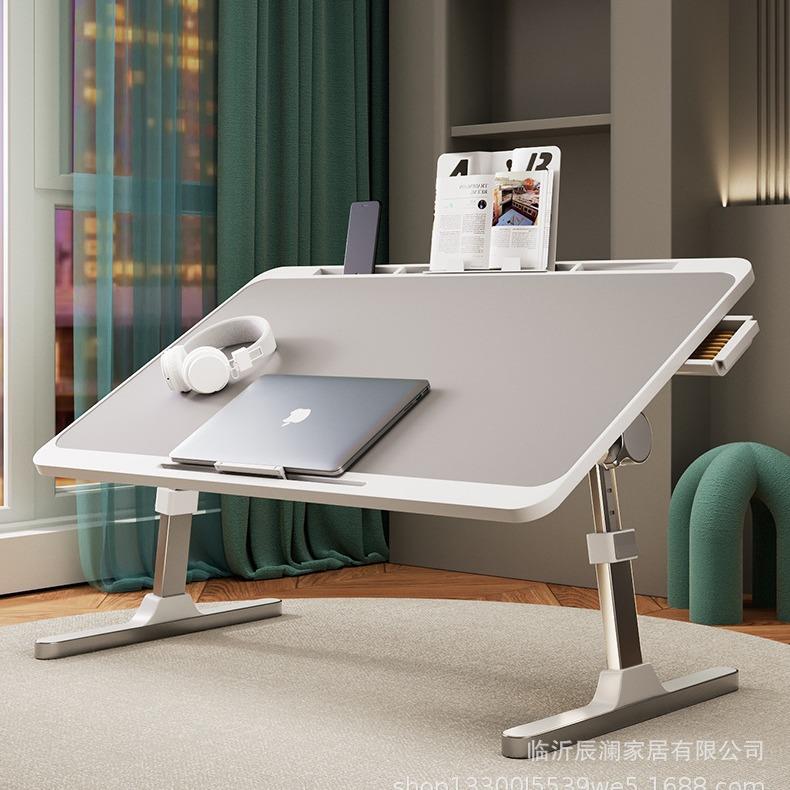 加大可升降床上小桌子简约卧室学生写字书桌学习角度高度可调家用