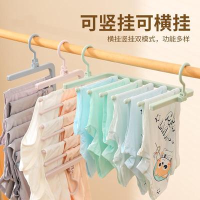 多层可折叠横挂竖挂防风收纳晾衣架阳台衣柜多功能内衣内裤晾晒架