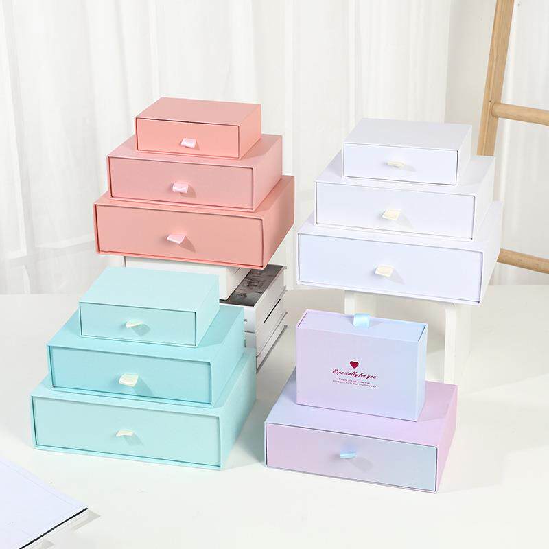 新款小号首饰展示盒 饰品抽拉盒 抽屉礼品盒 护肤品包装盒空盒子