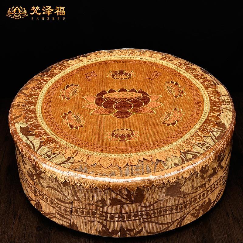 加厚实木家用拜垫 梵泽福品牌打坐垫 寺院专用跪拜蒲团 双人中式