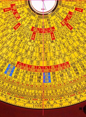 正品集福堂9寸三元三合综合盘纯铜风水罗盘高精度八卦罗经仪天池