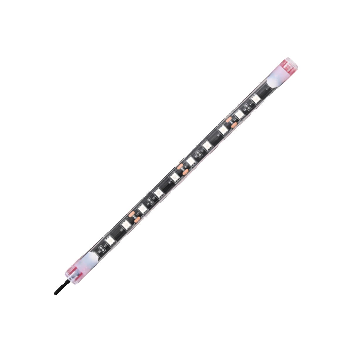 踏板摩托车改装LED彩灯带防水七彩爆闪跑马灯电动车12V流水软灯条