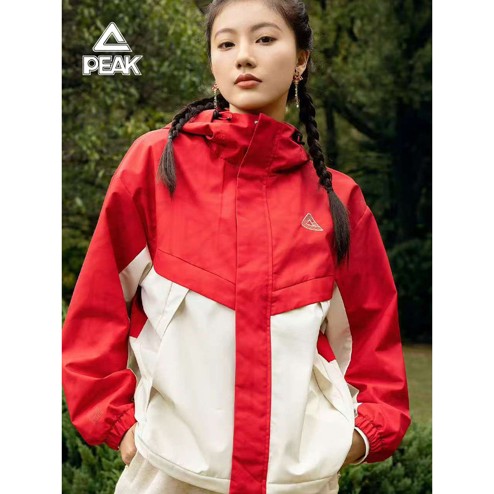 匹克春季新款摇粒加绒连帽外套男女同款休闲保暖运动休闲运动茄克