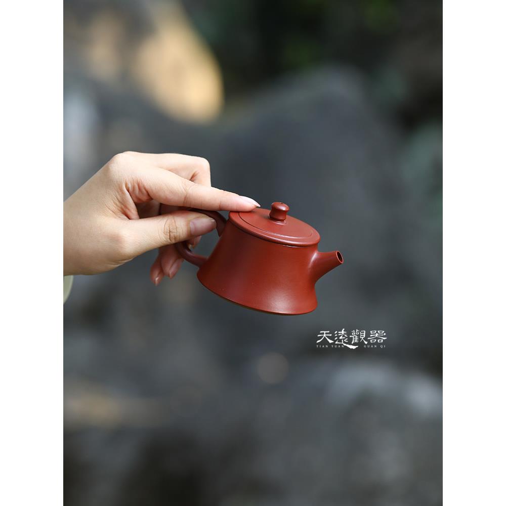 宜兴纯手工紫砂壶、红土壶、大红袍壶、球孔壶、小容量柱底壶、石