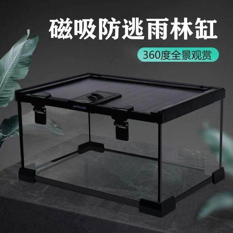 养泥鳅专用缸爬宠饲养箱蜥蜴角蛙寄居蟹乌龟玻璃雨林缸全透生态缸