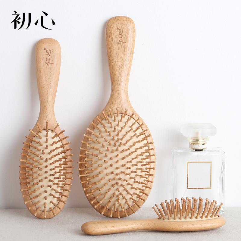 头皮按摩梳子头部女士顺髪美发梳气囊卷发梳气垫木梳男女大号梳子