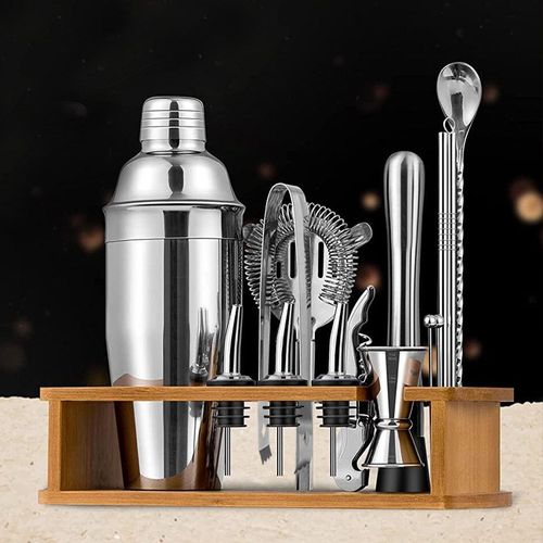 入门级不锈钢鸡尾酒调酒器手摇杯雪克壶手打奶茶酒吧调酒工具全套