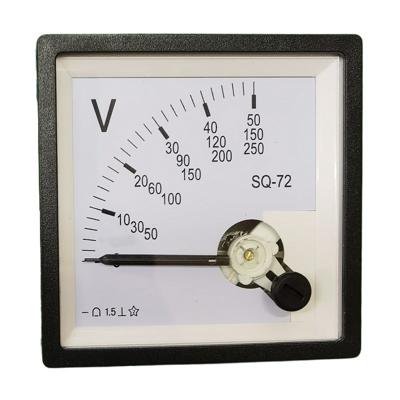 SQ-72指针式交流电压表50V150V250V三合一可稳压器变压器同步表