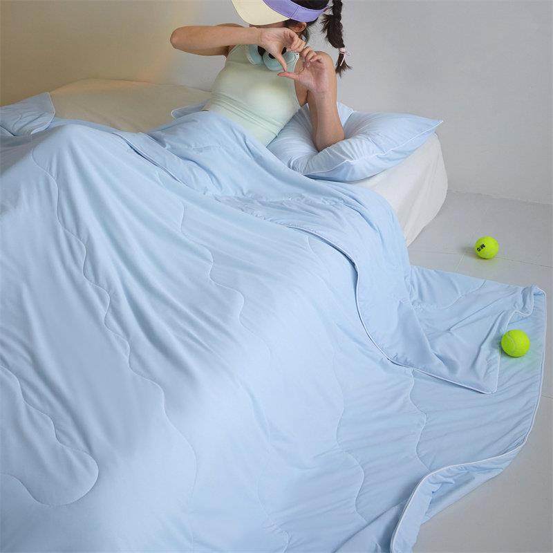 双拼纯色凉感A类锦氨165克55%大豆抗菌夏被夏凉被空调被可水洗,床上用品,化纤被,淘宝优惠券,粉丝福利购,淘宝优惠卷