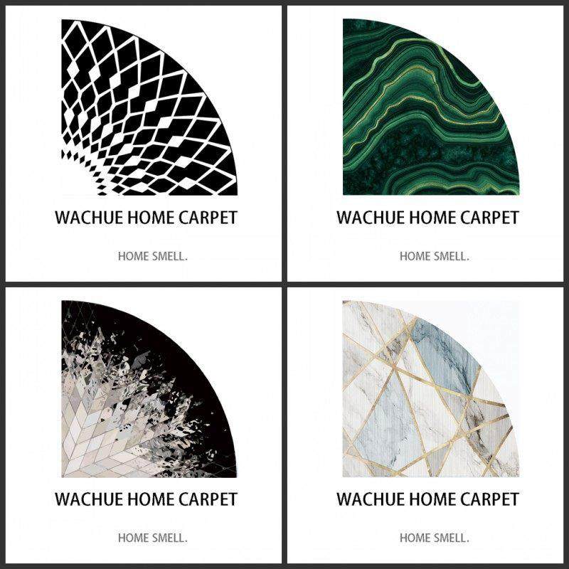 扇形墙角地毯北欧四分之一圆形地毯简约纯色家用卧室客厅扇形地垫,居家布艺,地毯,淘宝优惠券,粉丝福利购,淘宝优惠卷