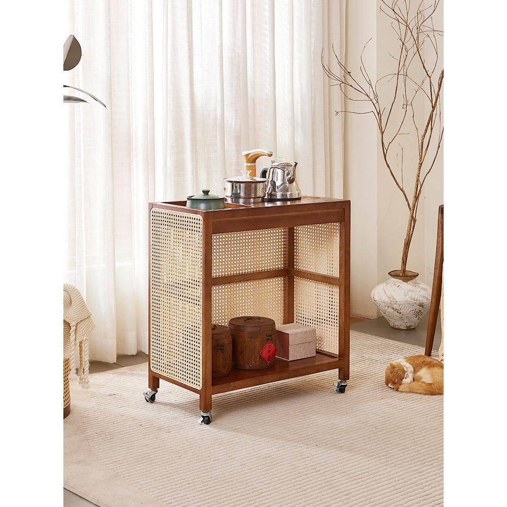 日式茶室家具藤茶柜咖啡桌柜可拆卸水壶集成小茶几茶几侧柜,住宅家具,可移动边柜,淘宝优惠券,粉丝福利购,淘宝优惠卷