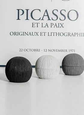 2024年新款创意北欧ins家用酒店名宿水泥烟灰缸防飞简约轻奢烟缸