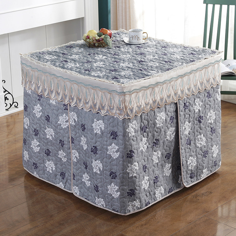 加厚新款烤火罩电炉罩被电烤炉罩子电暖炉套烤火架正方形桌布套罩