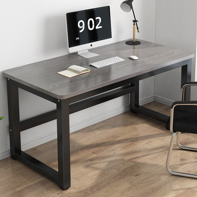 单人办公桌电脑桌台式简约书桌1.2m家用卧室学习写字桌简易长桌子