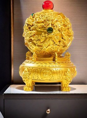 九转乾坤鼎摆件中式招财客厅老板办公室装饰品R公司店铺开业礼物